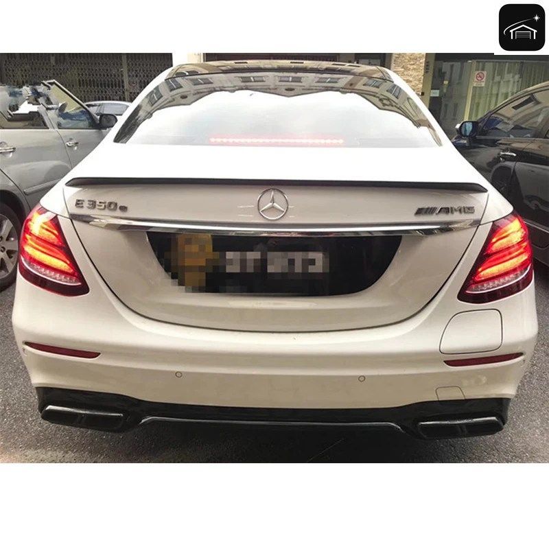 Eクラス カーボンファイバー製リアトランクブートスポイラーウィング メルセデスベンツ W213 E200 E300 E400 E550 E63 AMG セダン 4ドア 20