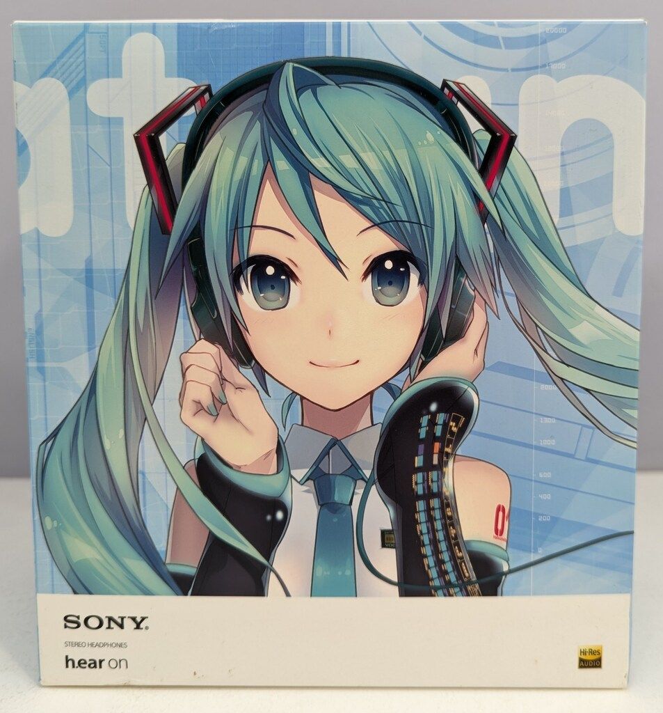 SONY MDR-100A初音ミク モデル ソニーヘッドホン h.ear onビリジアンブルー