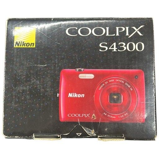 CW72 Nikon デジタルカメラ COOLPIX (クールピクス) S4300 グロッシーレッド S4300RD
