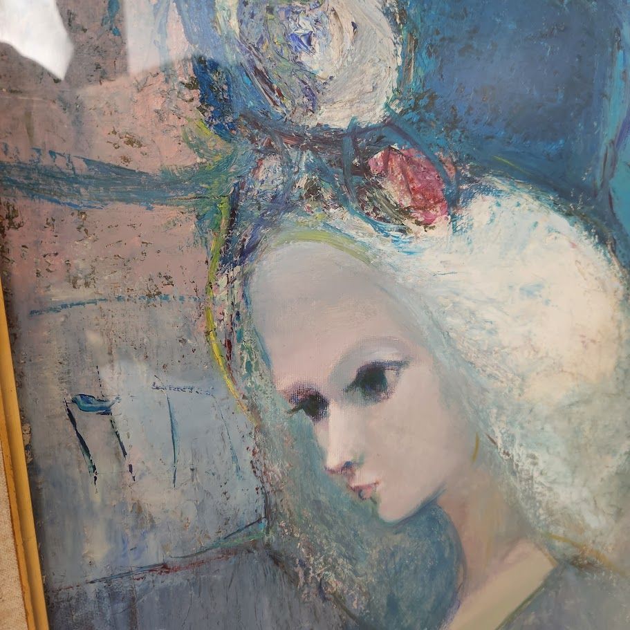 小野武司 フラメンコの女 油彩画 女性像 額装 絵画 小野武司 フラメンコの女 油彩画 女性像 額装 絵画