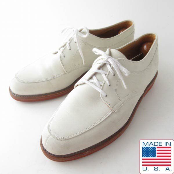 80s-90s USA製 COLE HAAN コールハーン ホワイトバックス 8.5D 26.5cm 白 ビンテージ アイビー アメトラ アメリカ製 D154-32-0056ZT