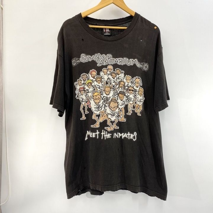 METALLICA SUMMER SANITARIUM TOUR 2000 GIANT XL ヴィンテージ バンド Tシャツ ボロ フェード ブラック メンズ 11,622円