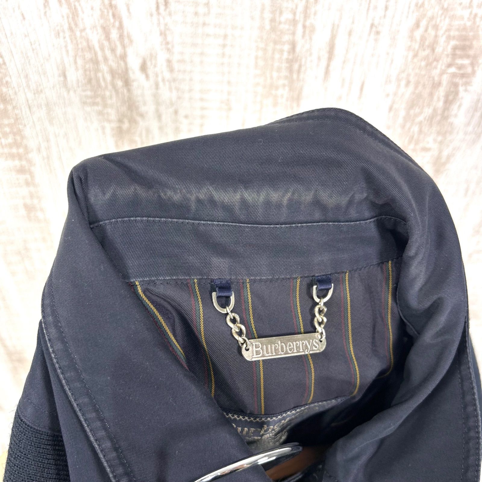 古着 90s Burberrys ヴィンテージ バーバリーズ ニット切替 スイング