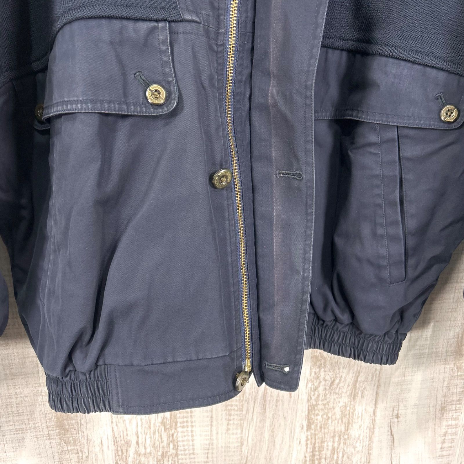 古着 90s Burberrys ヴィンテージ バーバリーズ ニット切替 スイング