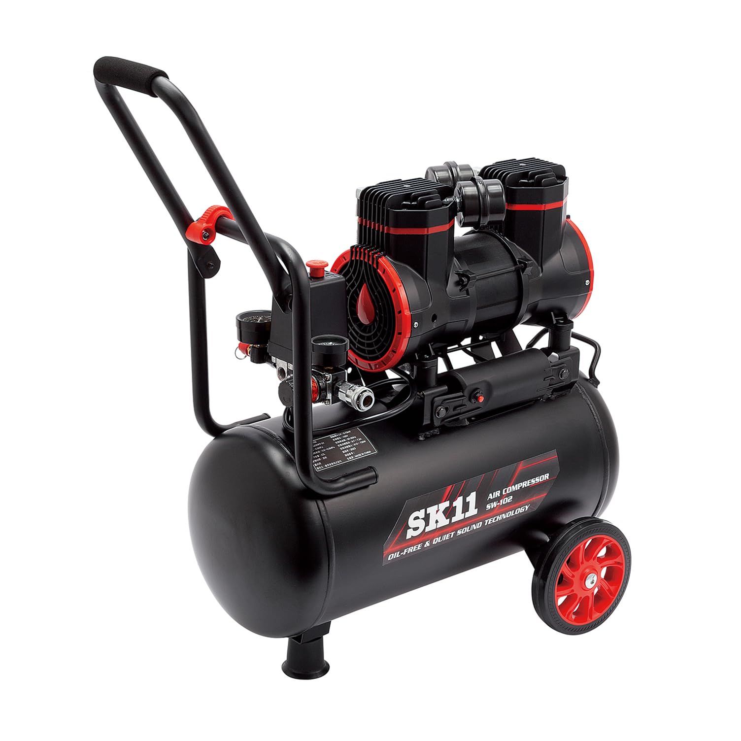 SK11(エスケー11) オイルレス エアーコンプレッサー SW-102 タンク容量22L 静音タイプ SW-L20MPF-01t 8cd4d82b