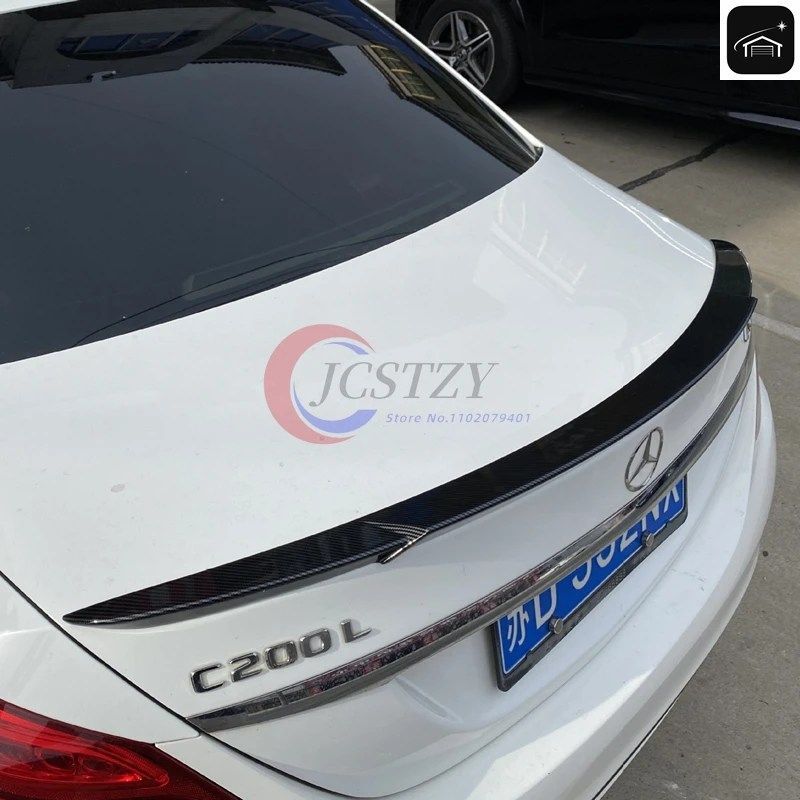 メルセデス・ベンツ W205 スポイラー 2015-2021 クラス C180 C200L C63 スポイラー ABS プライマーカラー 車用リアスポイラー 装飾カスタム