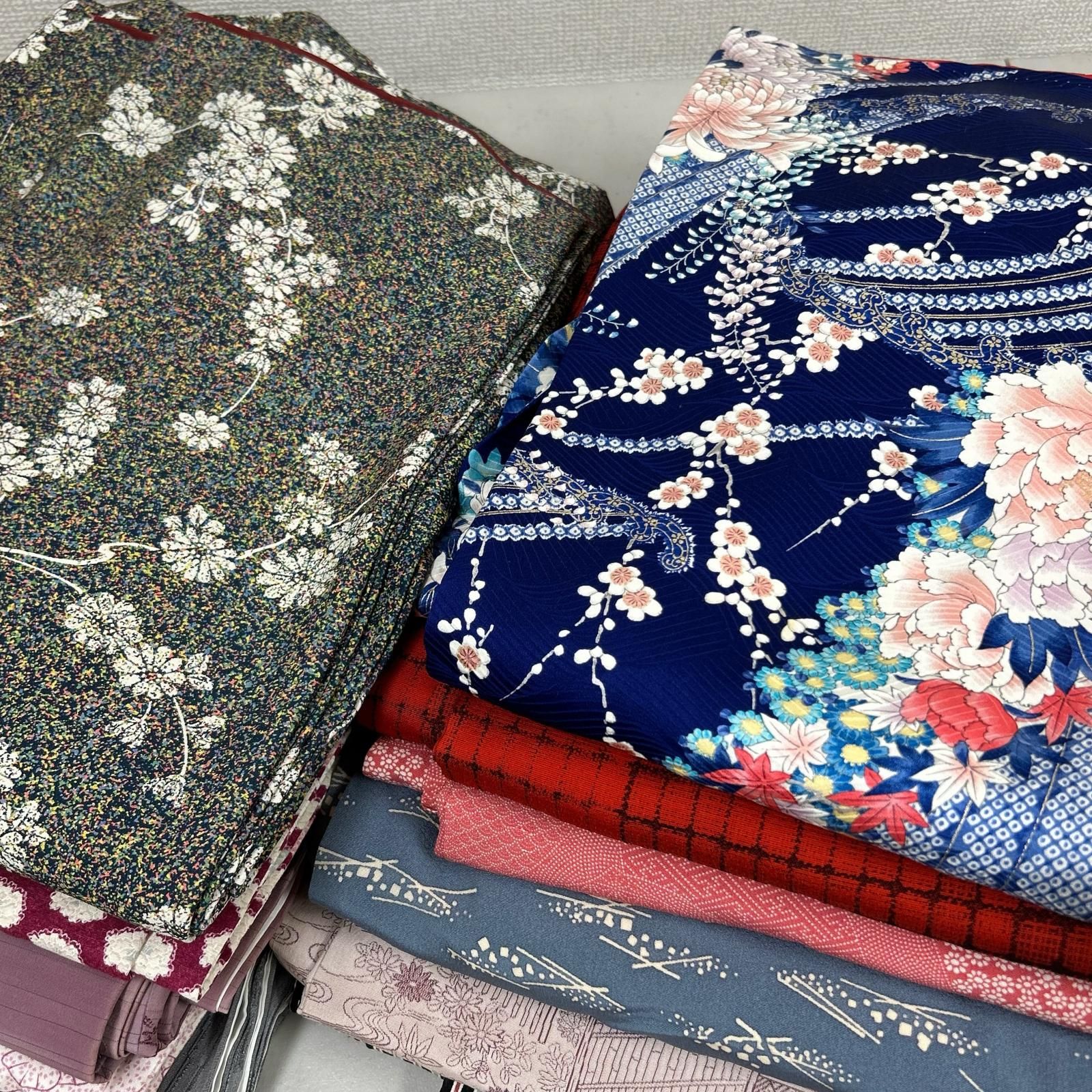 小紋 着物 正絹 12着 まとめ売り リメイク材料 Y-759