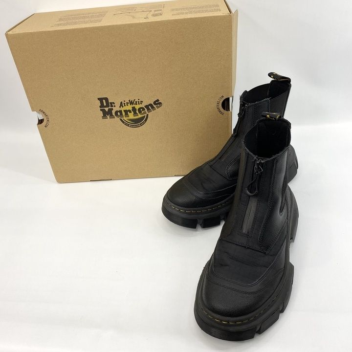 美品 Dr.Martens ドクターマーチン DMXL 2976 チェルシーブーツ サイドゴア ブーツ UK8 約27cm 靴 箱付き ブラック メンズ