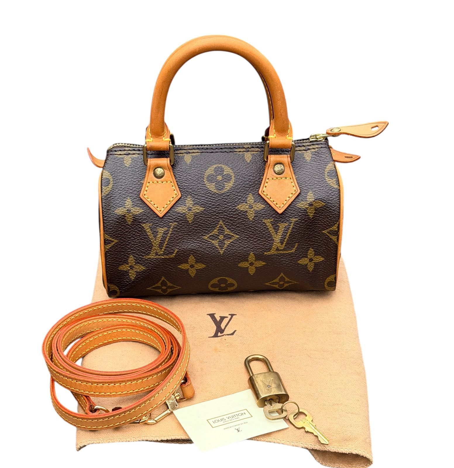 超美品◇本物◇LOUISVUITTONルイヴィトンモノグラムミニスピーディナノ