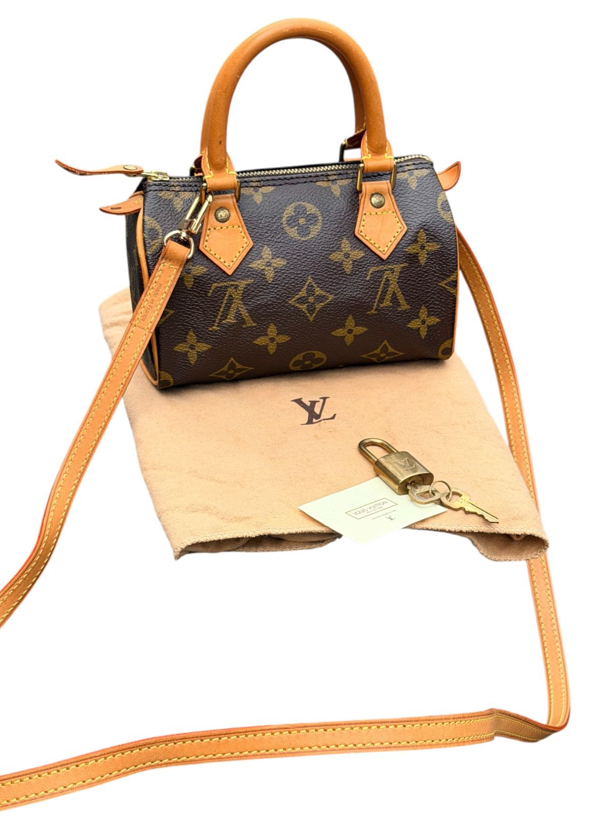 超美品◇本物◇LOUISVUITTONルイヴィトンモノグラムミニスピーディナノ