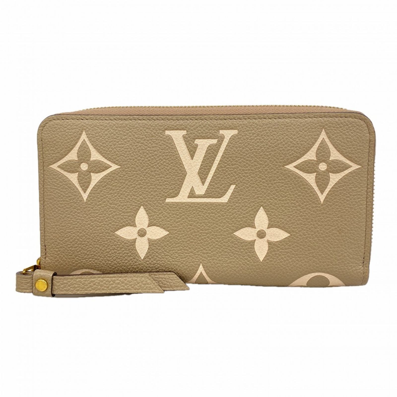 ルイ・ヴィトン(Louis Vuitton) ルイ・ヴィトン 長財布 モノグラム・アンプラント ジッピーウォレット M69794 トゥルトレール クレーム バイカラーレディース