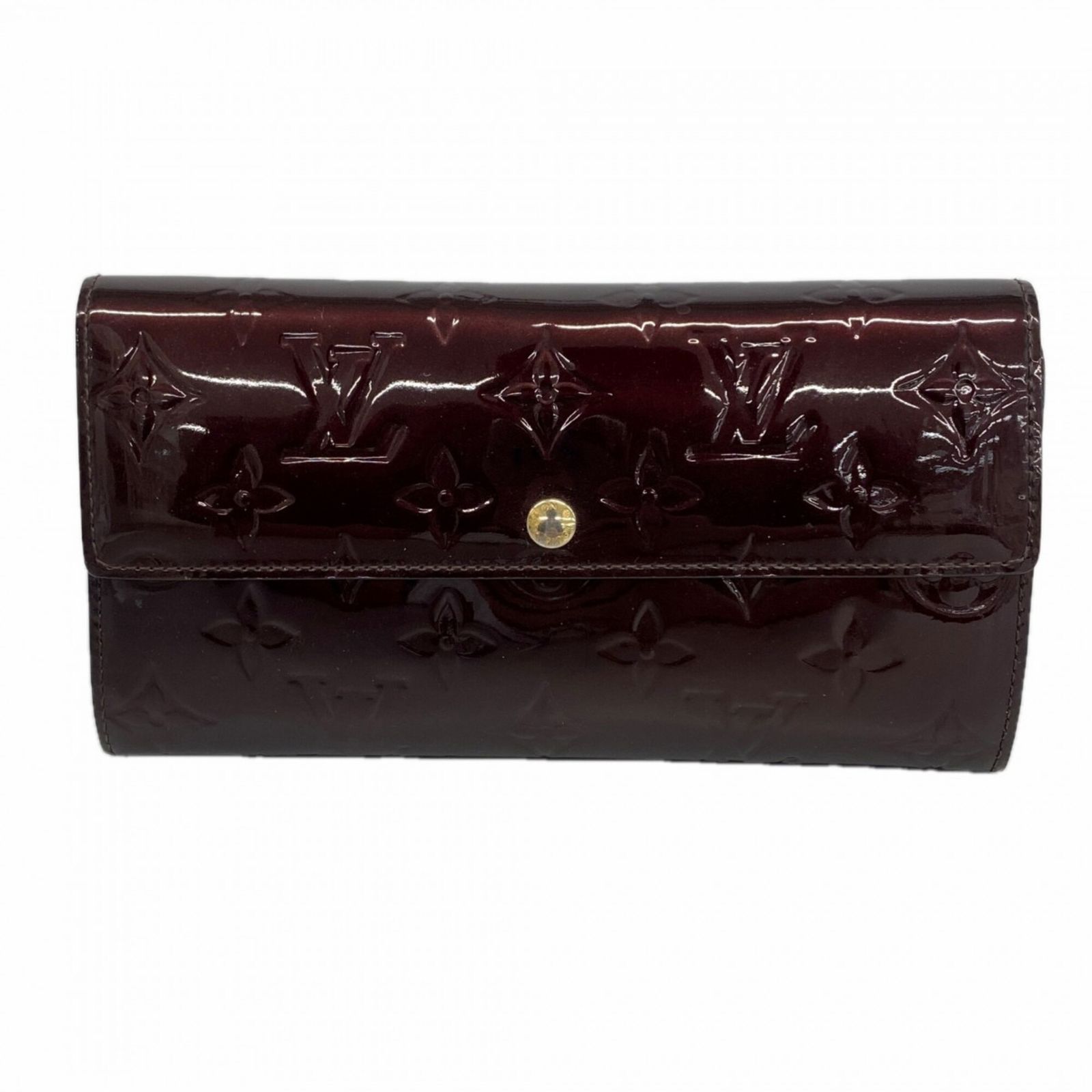 ルイ・ヴィトン(Louis Vuitton) ルイ・ヴィトン 長財布 ヴェルニ ポルトフォイユサラ M93524 アマラントレディース