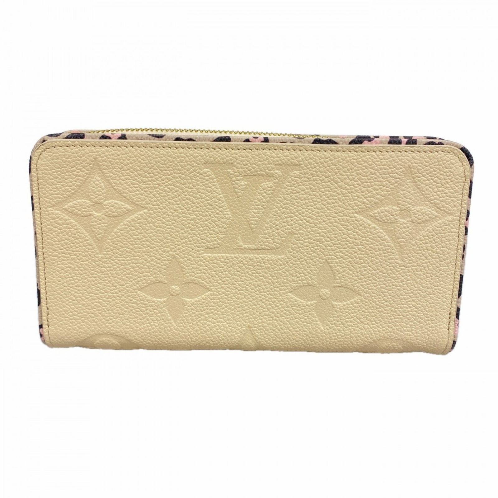 ルイ・ヴィトン(Louis Vuitton) ルイ・ヴィトン 長財布 モノグラム・アンプラント ワイルドアットハート ジッピーウォレット M80685 クレームレディース