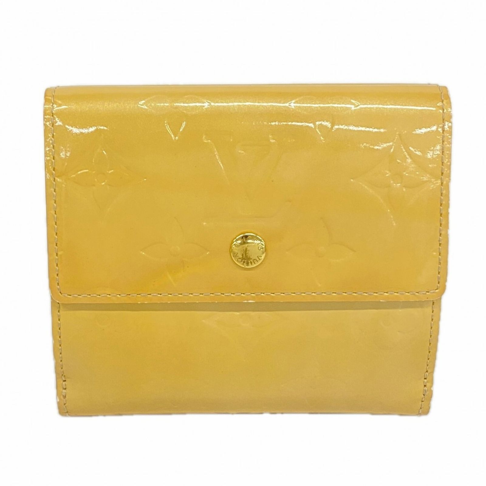 ルイ・ヴィトン(Louis Vuitton) ルイ・ヴィトン 三つ折り財布 ヴェルニ ポルトモネビエカルトクレディ M91167 ベージュレディース