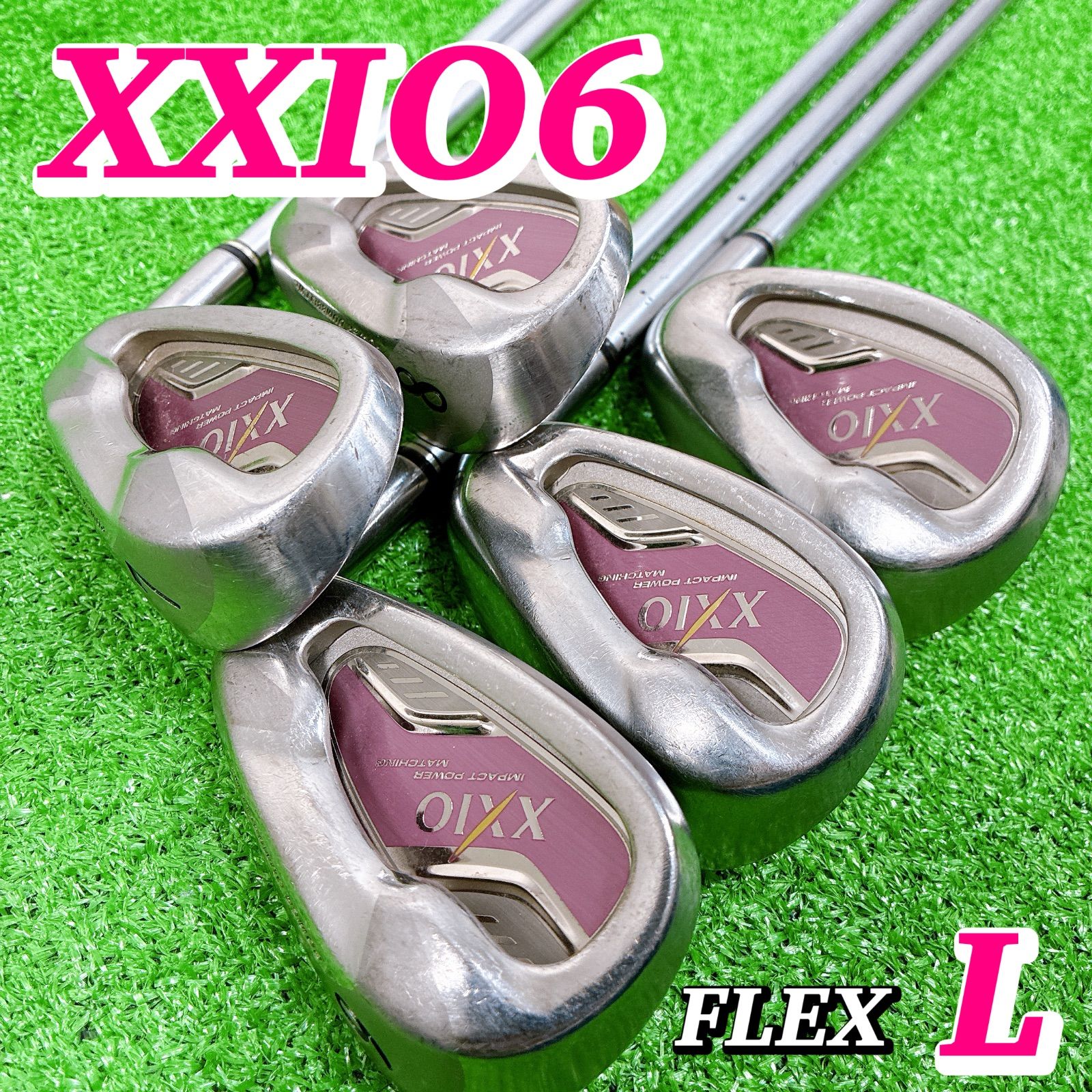 XXIO ゼクシオ 6代目 MP600 レディースアイアン 5本 L 初心者入門 ゴルフクラブ カーボン 7-9PS