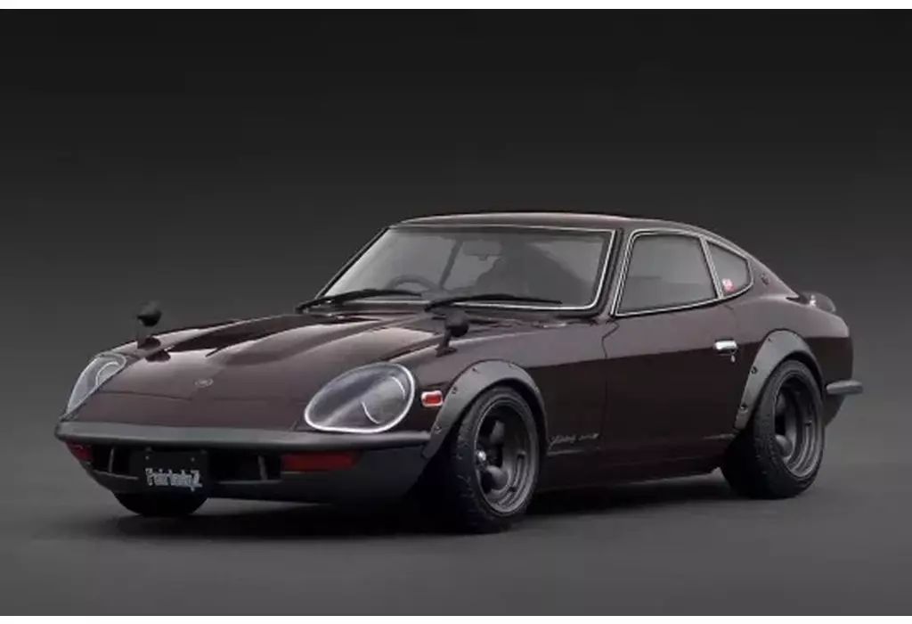【中古】ミニカー 1/18 Nissan Fairlady 240ZG (HS30)(マルーン) [IG3721]