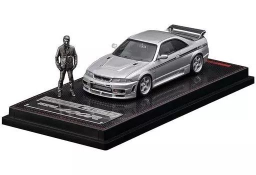 中古】ミニカー 1/64 Nismo R33 GT-R 400R Silver With Mr.Matsuda