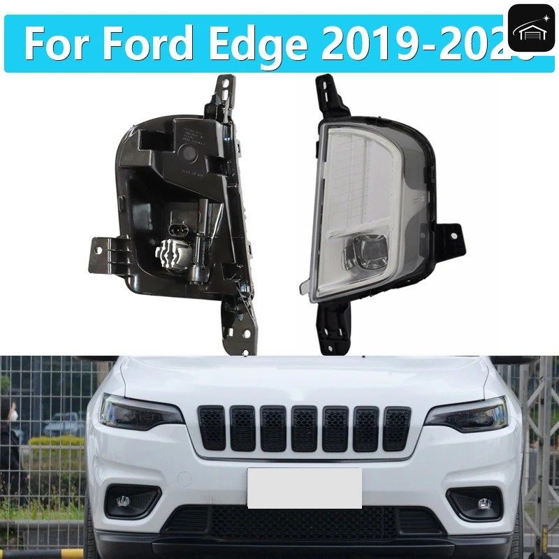LEDフォグランプビング フォードエッジ 2019 2020 車用フロントヘッドライト デイタイムランニングライト ドライライト警告灯 車用カスタム