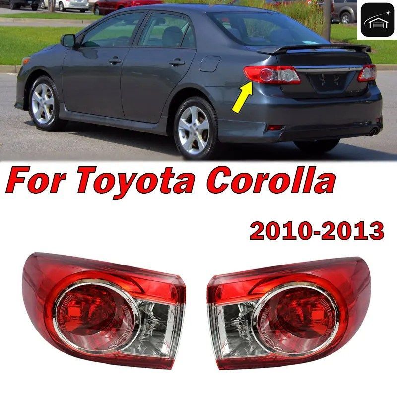 トヨタ カローラ 2010 - 2013 テールライト リアターンシグナル フォグランプ テールライト バルブなし 車用 81560025