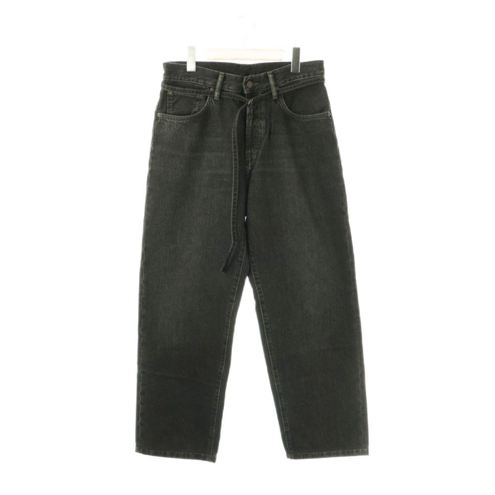 アクネ ストゥディオズ Acne Studios ワイドデニムパンツバギーパンツ ボタンフライ 28 ブラック /HK ■OS ■SH
