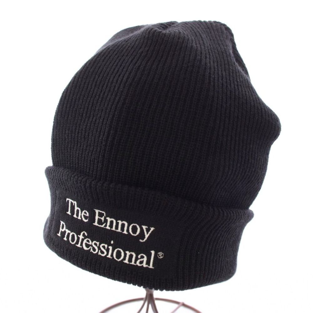 ザエンノイプロフェッショナル The ennoy Professional 25AW Knit Cap ニット帽 ニットキャップ ワッチキャップ F 黒 ブラック AW25BRENAC01TK /TK