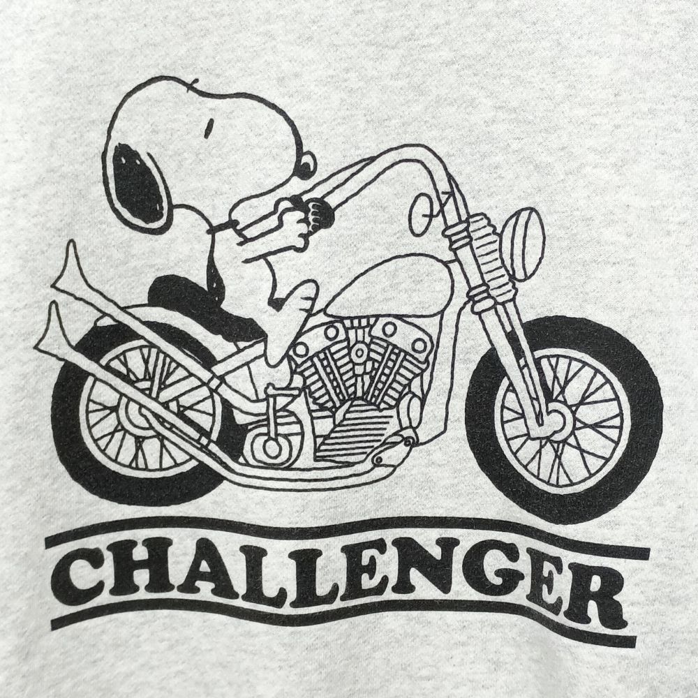 CHALLENGER チャレンジャー × PEANUTS SNOOPY 16SS C/N SWEAT