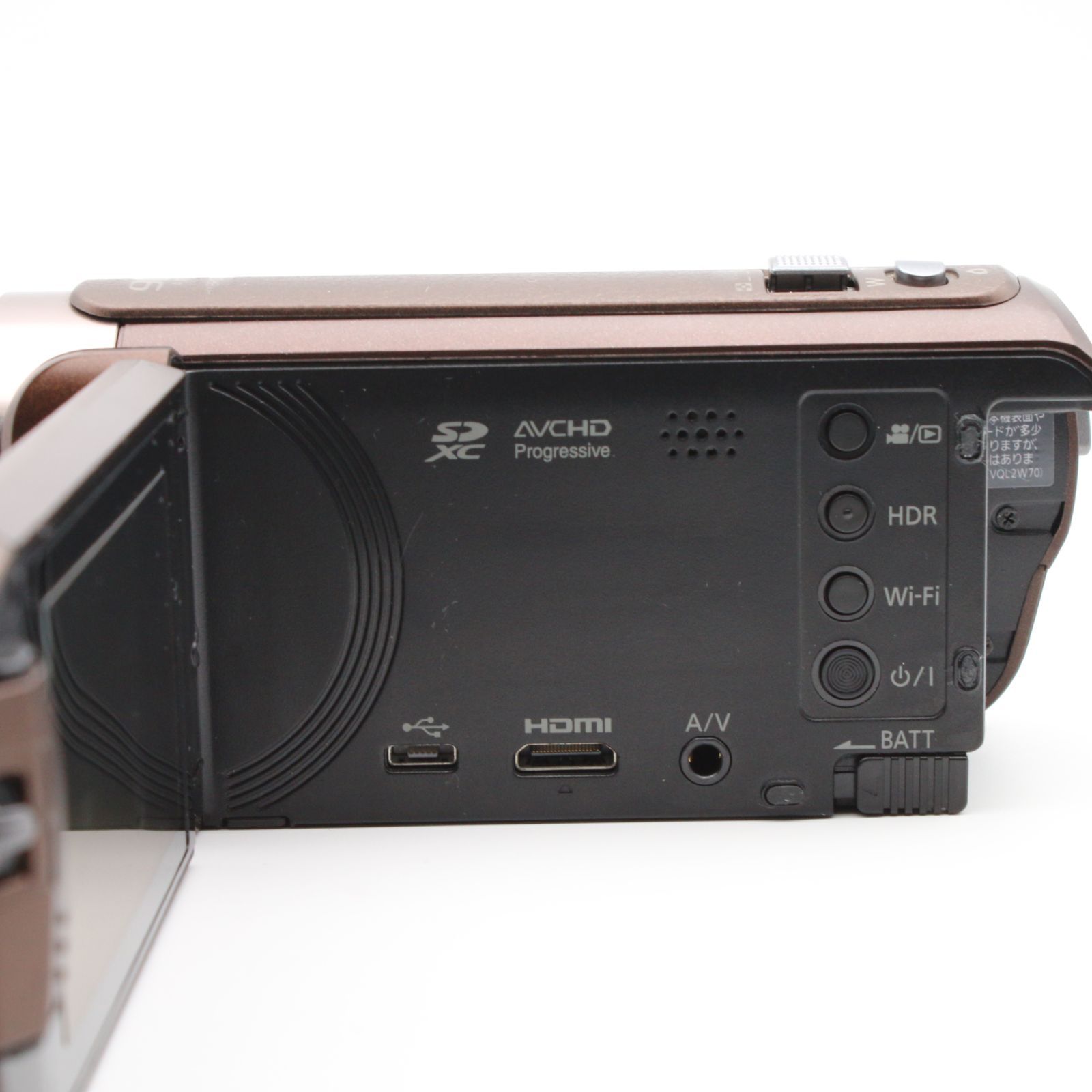 極上品】 Panasonic HC-W585M ブラウン 64GB ワイプ撮り 高倍率90倍