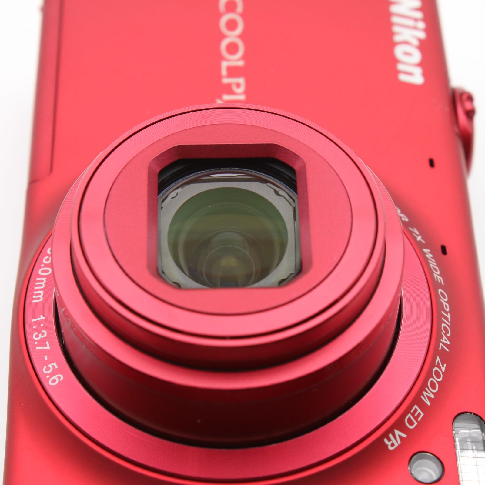 極上品】 Nikon COOLPIX S6100 レッド デジタルカメラ #090VV0689