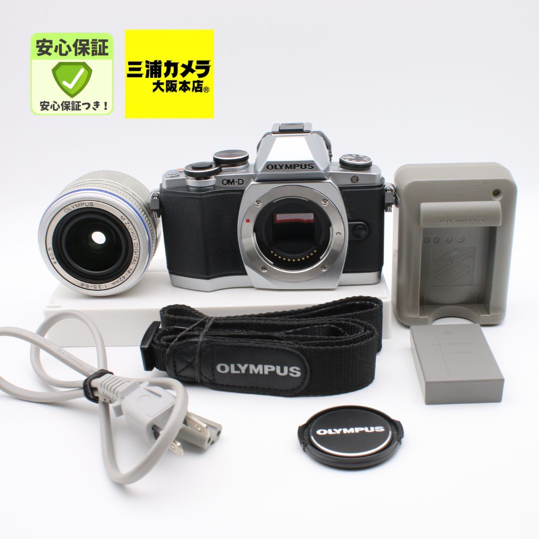 [極上品 | S数114回] 【極上品】 OLYMPUS OLYMPUS OM-D E-M10 ED 14-42mm F3.5-5.6 EZレンズキット シルバー ミラーレス一眼 #1