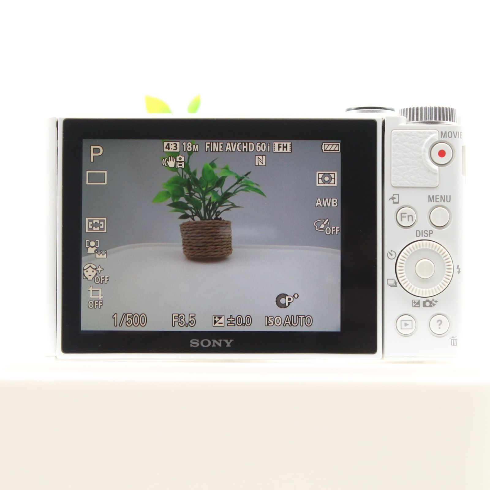 極上品】 SONY Cyber-shot DSC-WX500 ホワイト 光学30倍ズーム 1820万