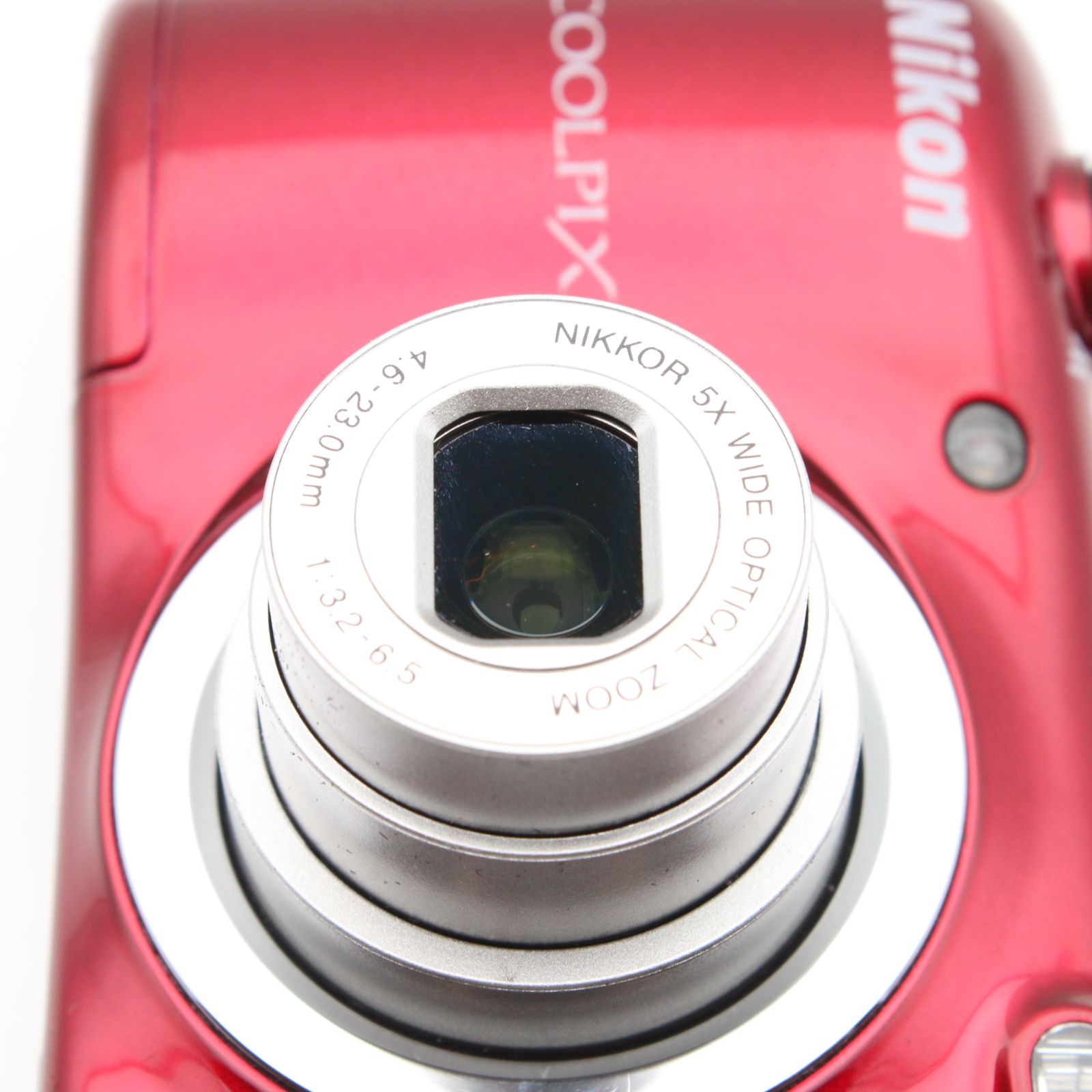 極上品】 Nikon COOLPIX A10 レッド 光学5倍ズーム 1614万画素 乾電池