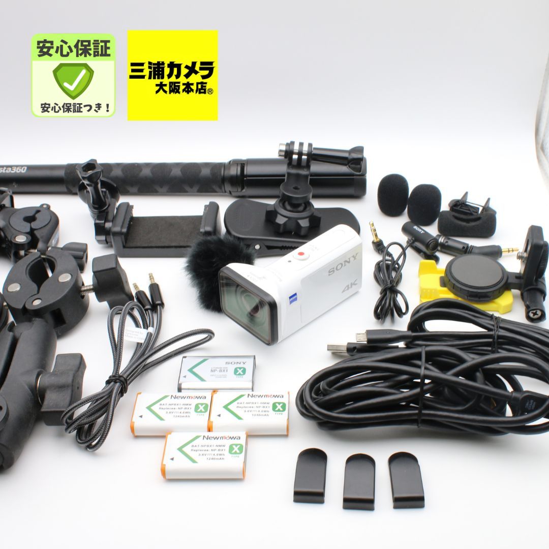 【極上品】 SONY FDR-X3000 ウエアラブルカメラ アクションカム 4K+空間光学ブレ補正搭載モデル #091VV06107