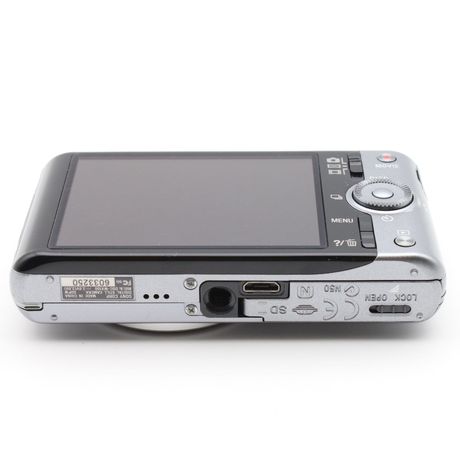 極上品】 SONY Cyber-Shot DSC-WX100 シルバー 1820万画素 光学10倍