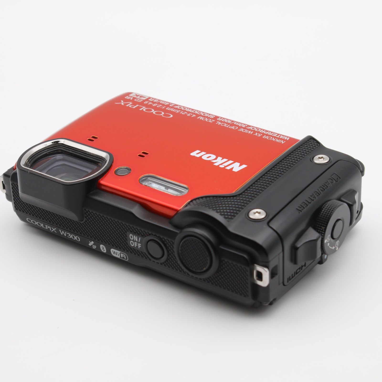 ほぼ新品】 Nikon COOLPIX W300 OR オレンジ 1605万画素 防水 耐寒