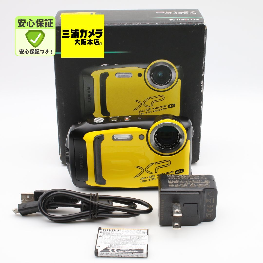 極上品】 FUJIFILM FinePix XP140 イエロー 防水 コンパクトデジタル