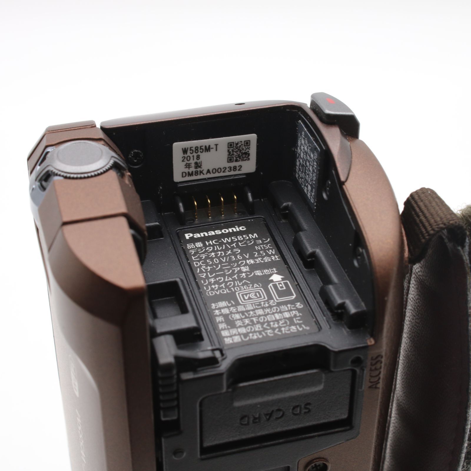 極上品】 Panasonic HC-W585M ブラウン 64GB ワイプ撮り 高倍率90倍