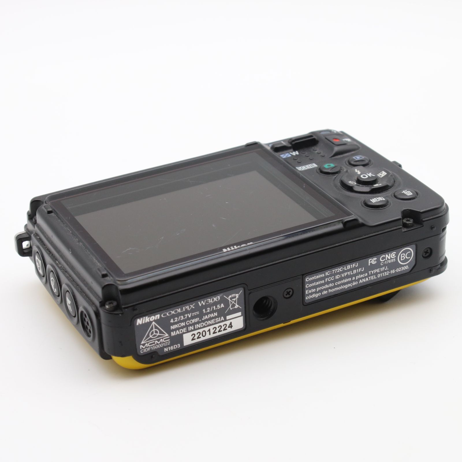 極上品】 Nikon COOLPIX W300 イエロー 1605万画素 防水 耐寒 防塵