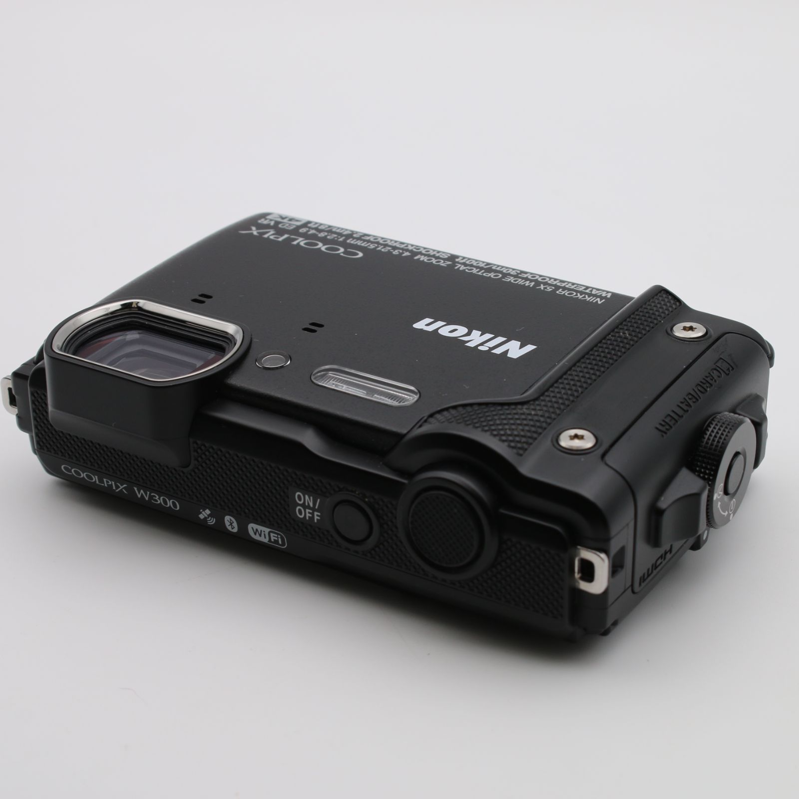 極上品】 Nikon COOLPIX W300 ブラック 1605万画素 防水 耐寒 防塵