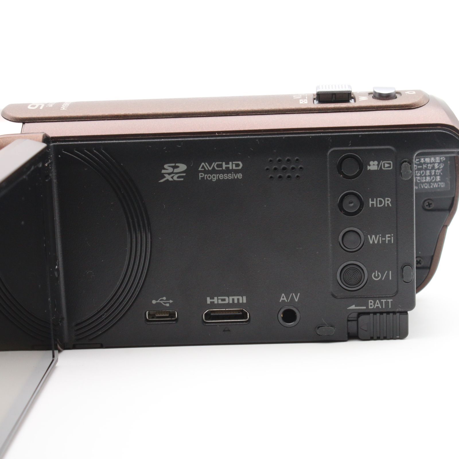 極上品】 Panasonic HC-W585M ブラウン 64GB ワイプ撮り 高倍率90倍