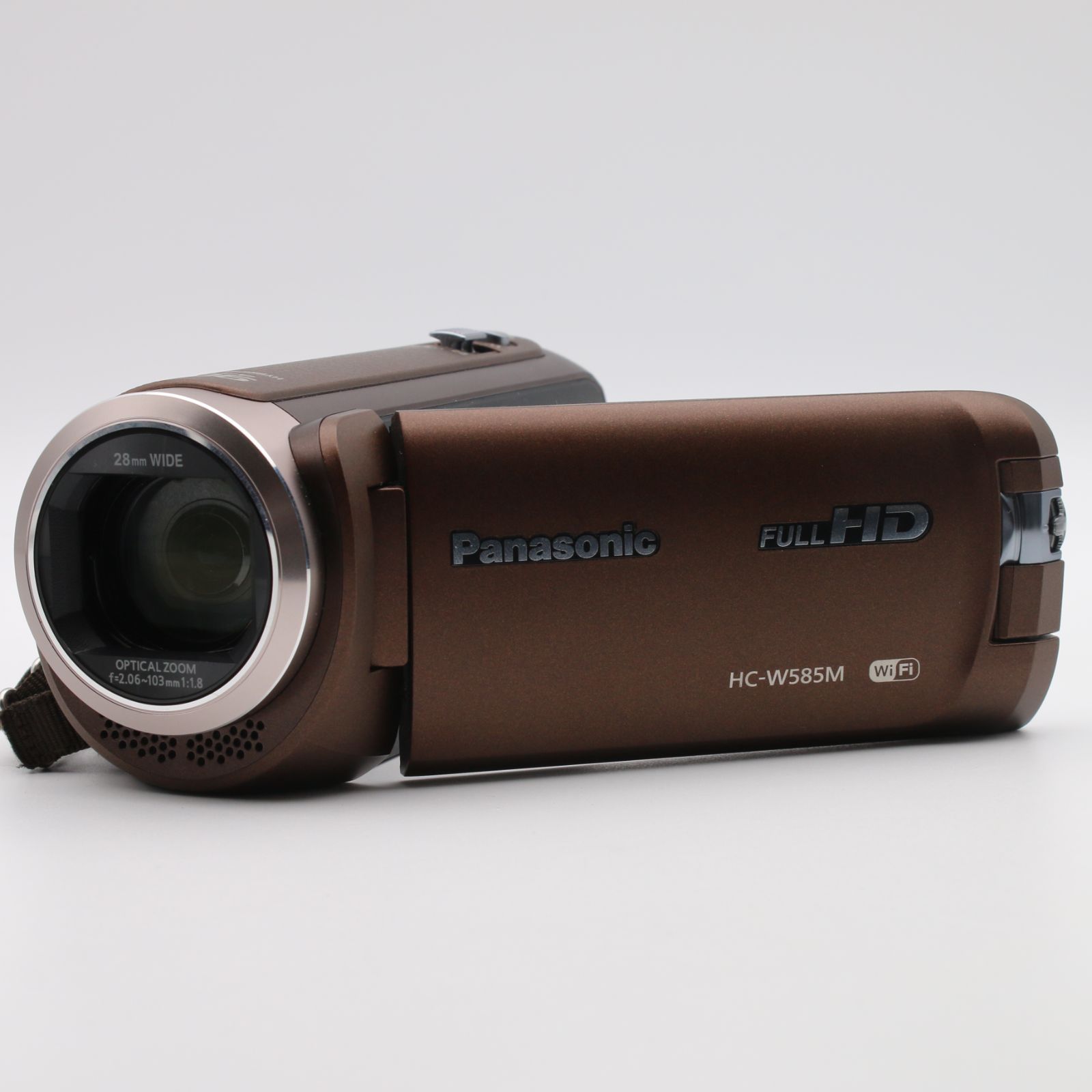 極上品】 Panasonic HC-W585M ブラウン 64GB ワイプ撮り 高倍率90倍