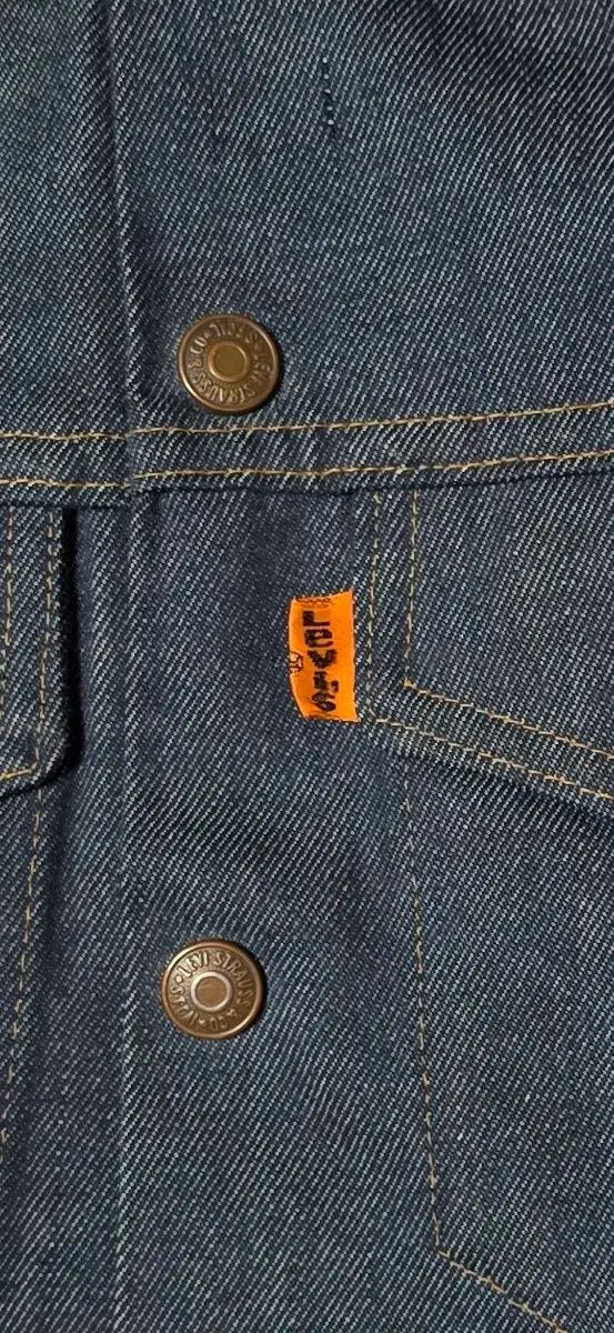 リーバイス 70's オレンジタブ スナップ ボタン デニム ジャケット S