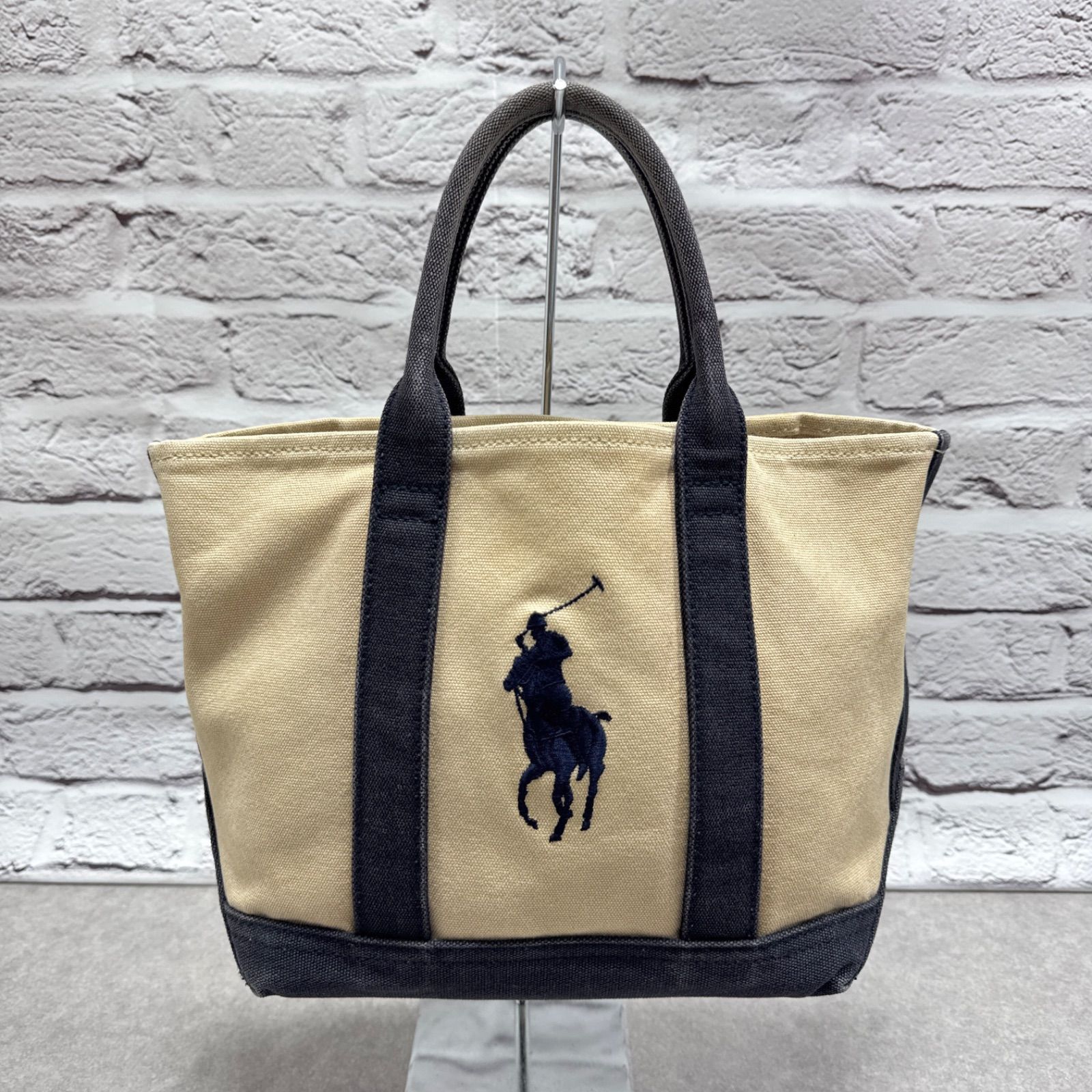 RALPH LAUREN ラルフローレン キャンバス ミニトートバッグ