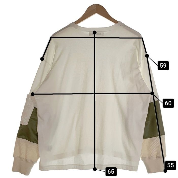 DISCOVERED ディスカバード SWITCH SLEEVE CUTSEWN ロンT ロング