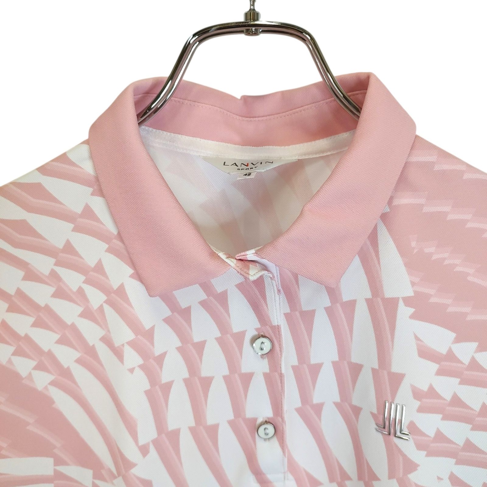 LANVIN ランバン SPORT S/S POLO 半袖 ポロシャツ VG5SHS72L 42 ピンク