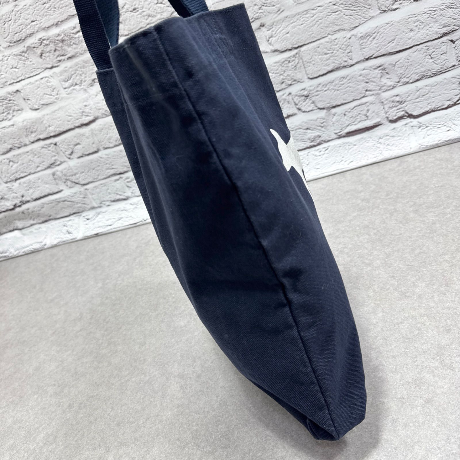 MAISON KITSUNE メゾンキツネ トートバッグ キャンバス ネイビー 