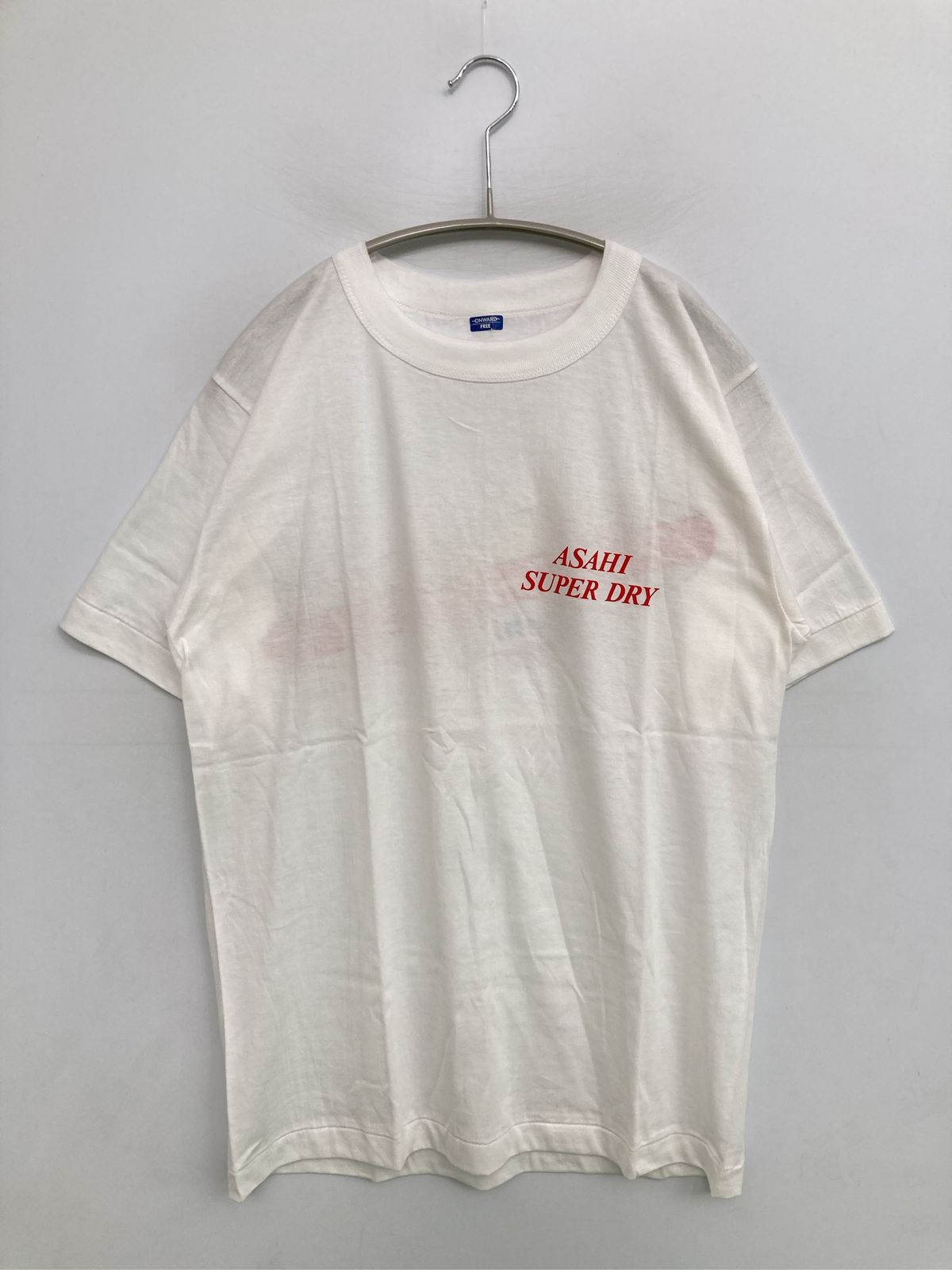 ONWARD Tシャツ/カットソー FREE ホワイト 前面プリント バックプリント ブランドロゴ ミドル丈 半袖 クルーネック(丸首) メンズ レディース
