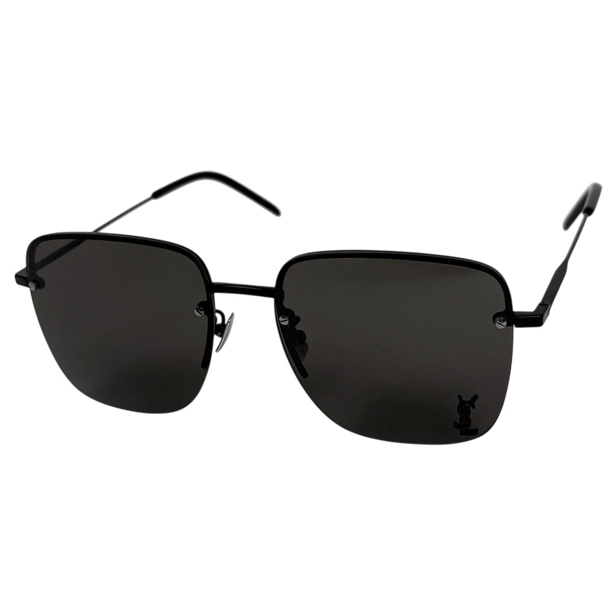サンローラン SAINT LAURENT ロゴ サングラス アイウェア プラスチック ブラック SL312M レディース 【中古】