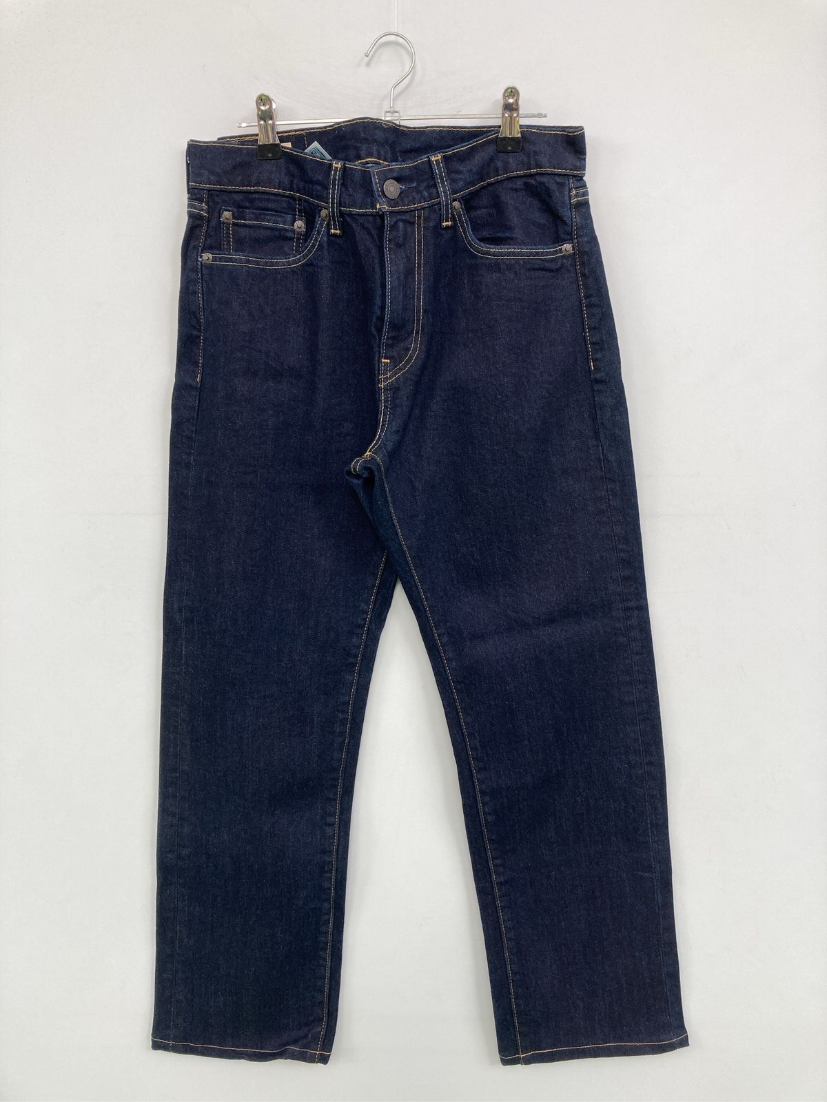 Levi's リーバイス デニムパンツ W29 L32 ネイビー フルレングス 無地 スタンダード ストレート レギュラー リジッド・ワンウォッシュ メンズ レディース