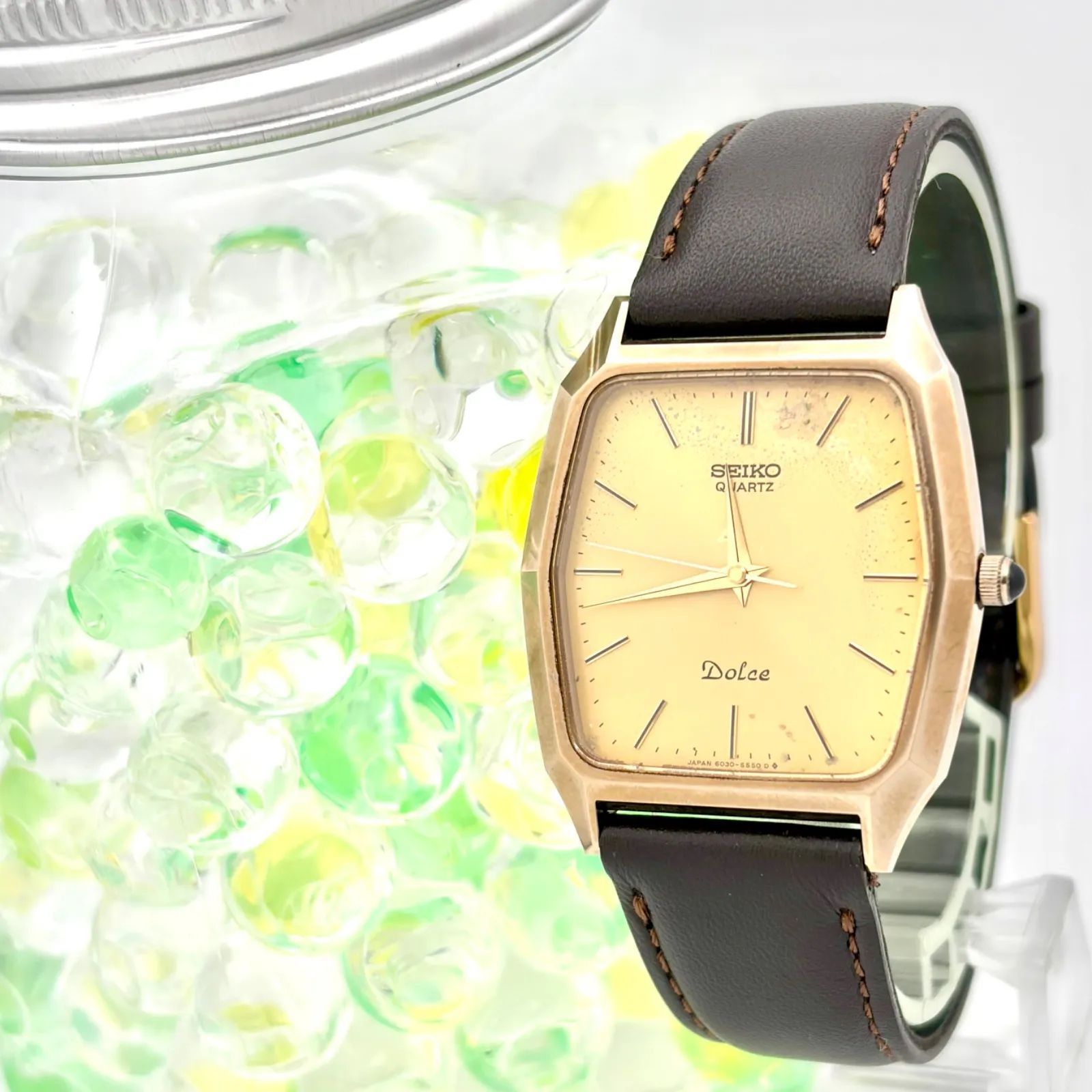 新品電池】SEIKO セイコー Dolce ドルチェ メンズ 腕時計 ゴールド 