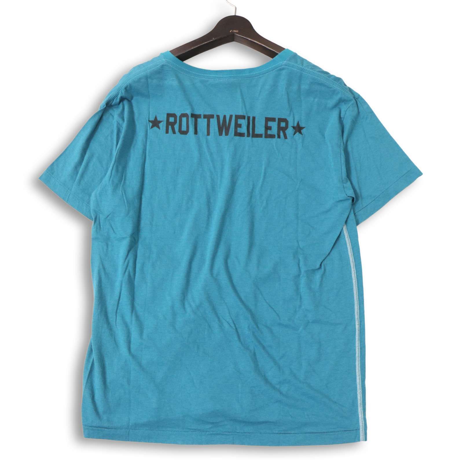 未使用☆ ROTTWEILER ロットワイラー 春夏☆ 半袖 Vネック ロゴ 